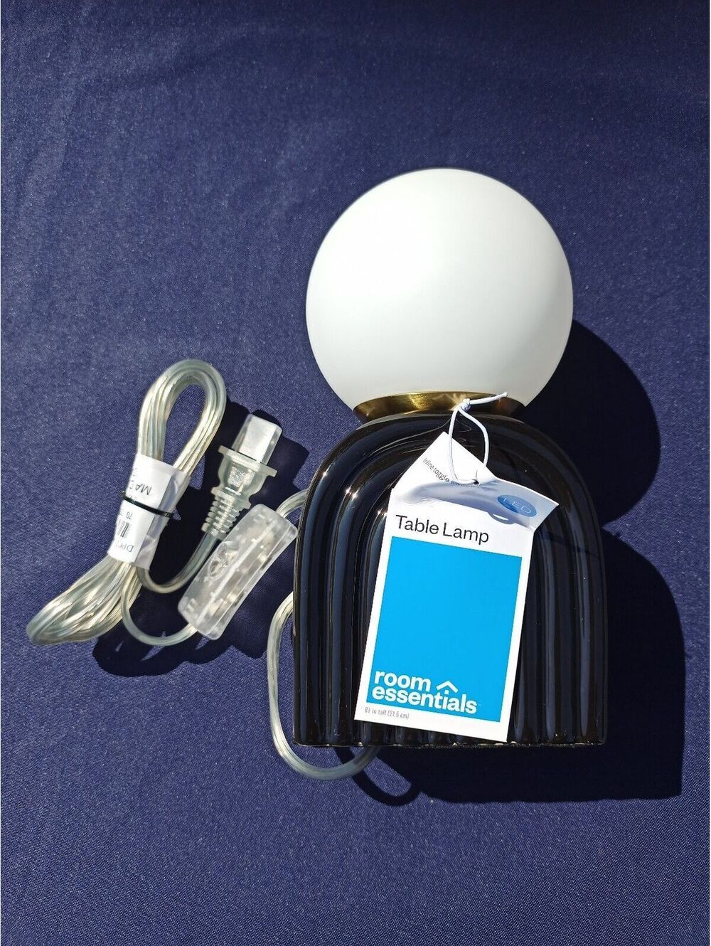 Black, Table Lamp 7" Tall
